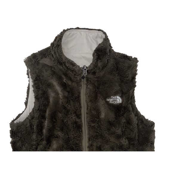 The North Face Women’s Mossbud Insulated Vest Reversible X-Small Cream/Brown EUC - Picture 1 of 14